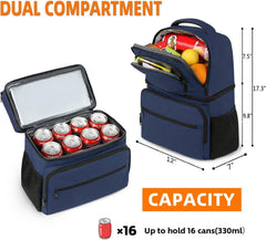MATEIN cooler backpack blue insulated interior emphasizes thick foam cooling