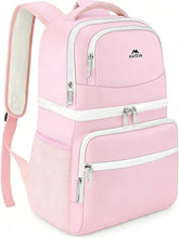 MATEIN cooler backpack women front view shows dual compartments for meals and drinks