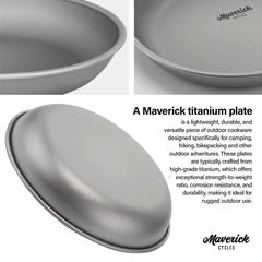 Maverick Ti Plate at campsite for a simple meal outdoors