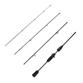 Mavllos Ultralight 30T carbon spinning rod 4-piece 6ft angled view