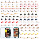 MAXIMUMCATCH 120-piece fly fishing flies kit with assorted patterns