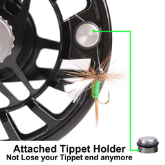 Maxcatch AVID Pro drag system detail - smooth engagement with cork and Teflon discs.