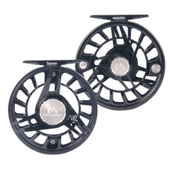 Maxcatch AVID Pro reel body black—rugged aluminum construction for durability.
