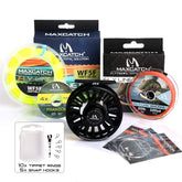 Maxcatch AVID reel closeup shows durable CNC aluminum construction for rugged fishing use.
