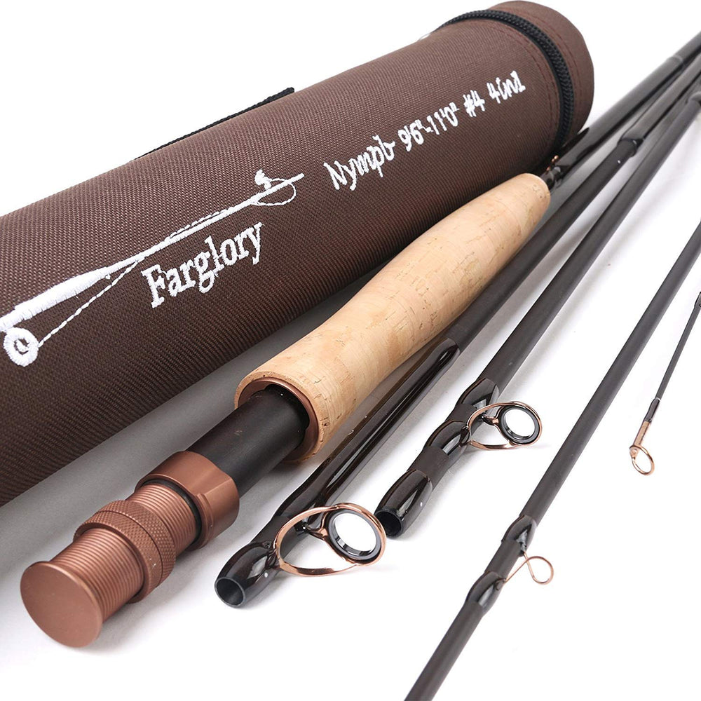 Maxcatch Farglory euro-nymph-rod 4in1 in hand demonstrates versatile river setup.