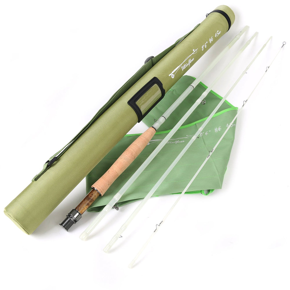 M MAXIMUMCATCH fiberglass rod blue enables versatile casting in tight spaces.