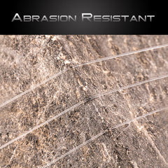 M MAXIMUMCATCH fluorocarbon tippet knot-strength test highlights strong knots and abrasion resistance