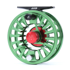 Maxcatch fly reel with CNC aluminum body for rugged corrosion resistance.