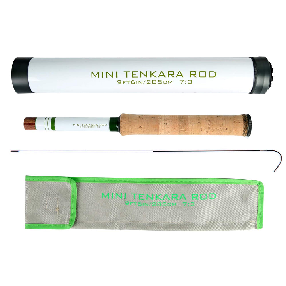 Maxcatch mini tenkara rod collapsed for backpack-friendly transport and quick setup on the go.