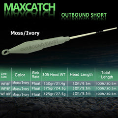 Maxcatch Outbound slick PVC coating reduces friction through guides.