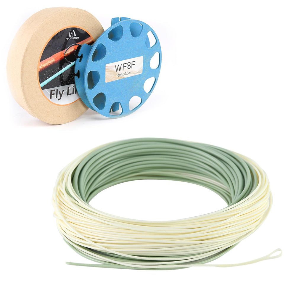 Maxcatch Outbound WF10F-100FT front taper closeup for quick loading benefits