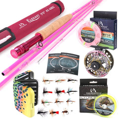 Maxcatch Women's Elegant Fly Fishing Rod Combo with 5/6-weight rod and reel