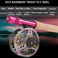 9 ft 5-weight 4-piece rod designed for easy casting