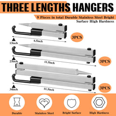 Maxcheck bow hanger 23-inch gray, versatile tree-stand hanging option.