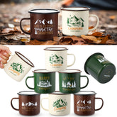 Maxcheck camping mug set six-pack on display for outdoor adventures and gifts.