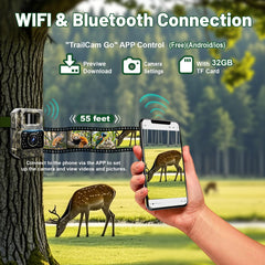 MAXDONE 48MP wildlife photo captures crisp daytime images for trail records.