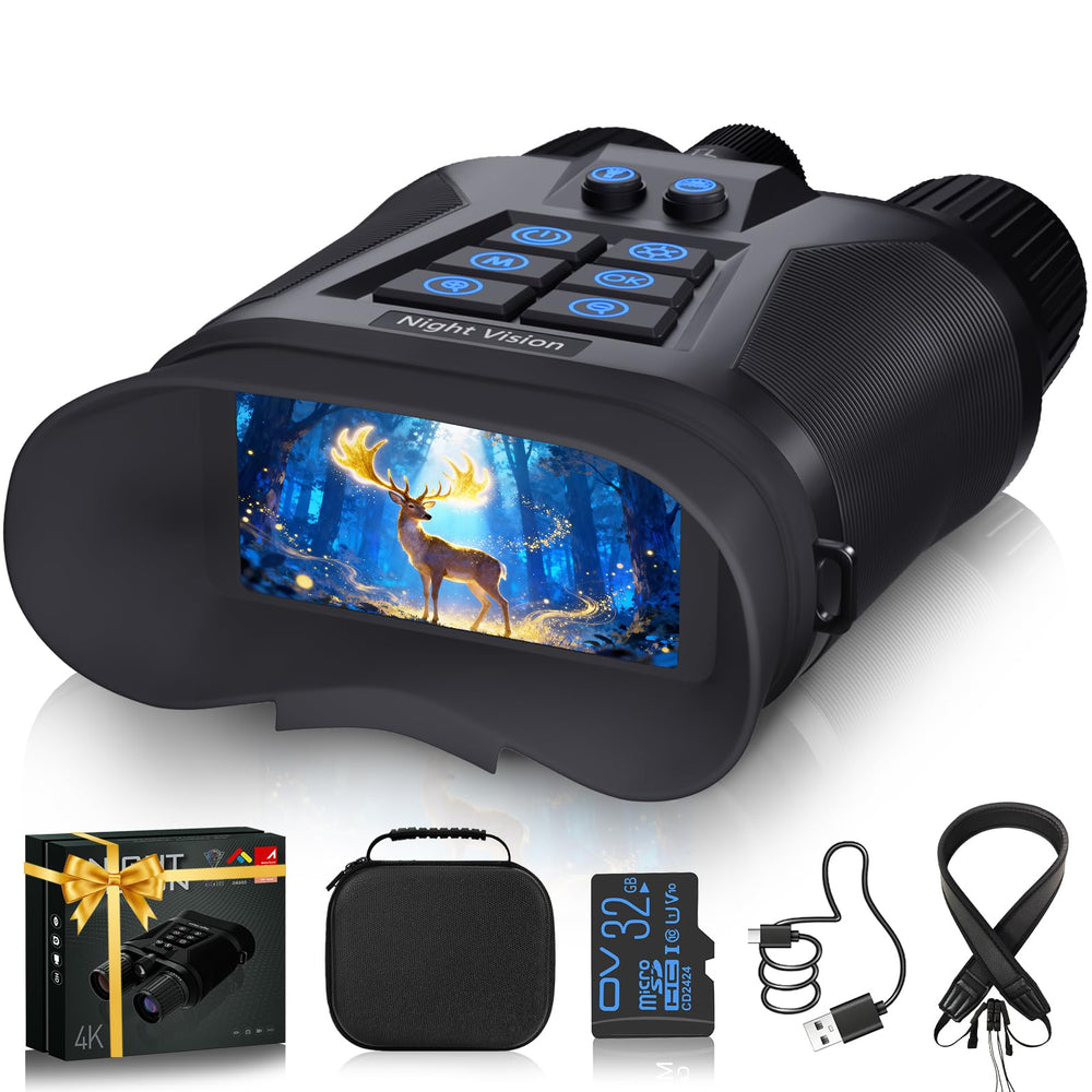 MAXDONE Night Vision Goggles overview with compact design and 4K capability.