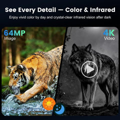 MAXDONE Night Vision Goggles 600m viewing range for distant wildlife scenes.