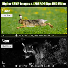MAXDONE app interface shows TrailCam Go control and instant photo transfer.