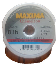 Maxima Chameleon leader line 8lb 27yds highlighting abrasion resistance for versatile fishing