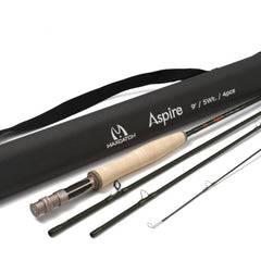 MAXIMUMCATCH Aspire 40T carbon fiber rod 9ft 4-piece - front view