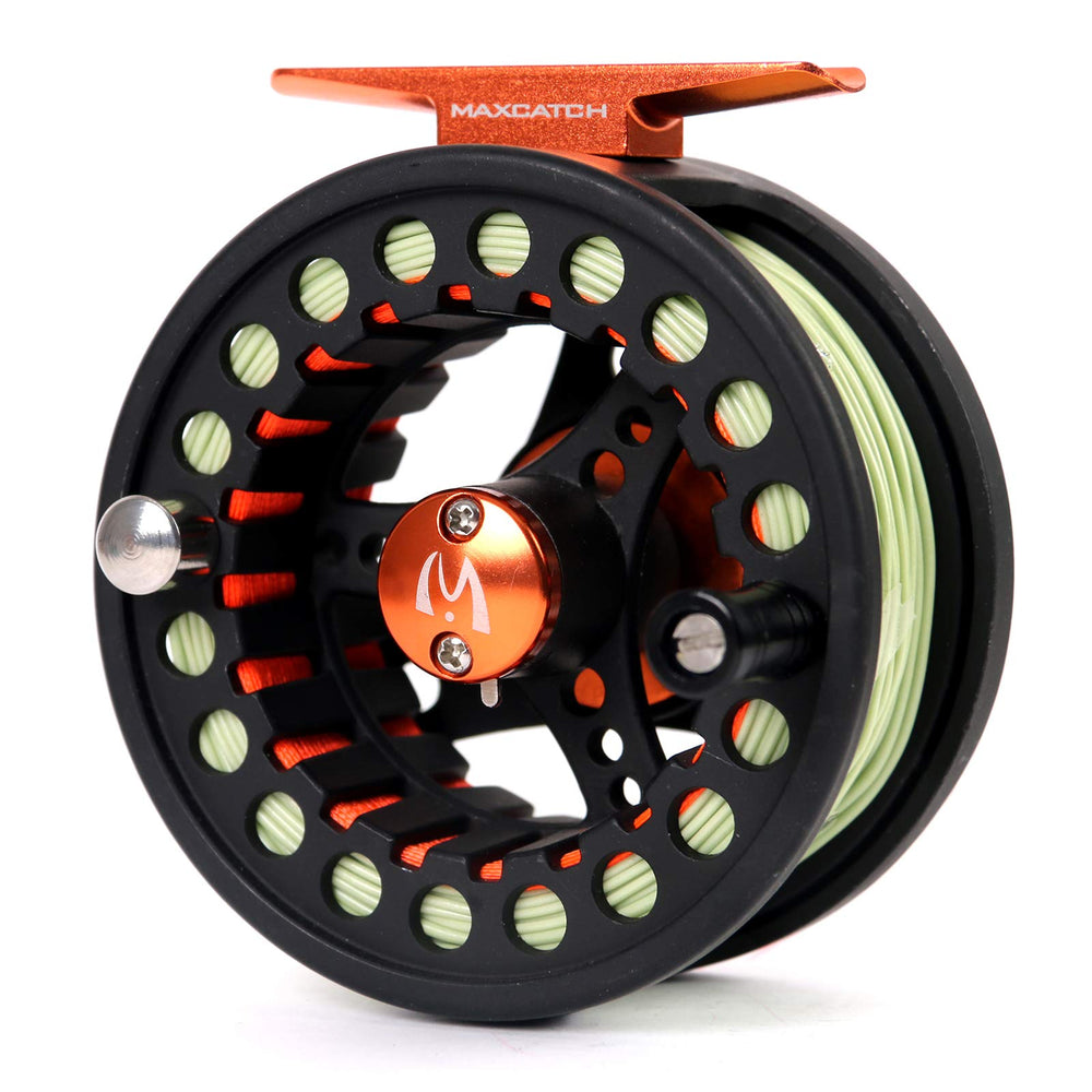 Maximumcatch ECO reel aluminum body highlights durability for rugged river days.