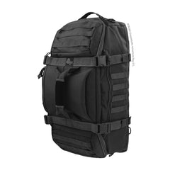 Maxpedition DOPPELDUFFEL interior layout emphasizes two padded dividers for organized packing.