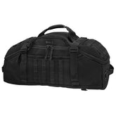 Maxpedition DOPPELDUFFEL outside view shows rugged black nylon for durable travel use.