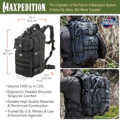 23-liter capacity optimizes daily carry for diverse excursions.