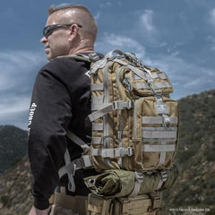 Maxpedition Falcon-II open clamshell demonstrates full-access organization