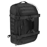 Maxpedition Fliegerduffel Black top view highlights rugged, carry-on friendly design.