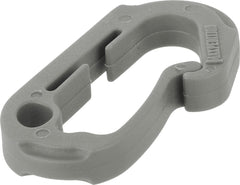 Maxpedition J Utility Hook Large gray in-use with water bottle and keys.