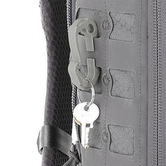 Maxpedition J Utility Hook Large gray side view showing rugged nylon construction.