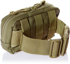 Maxpedition Janus Extension Pocket Khaki — side view shows slim profile and quick access.