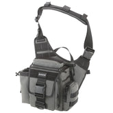 Maxpedition Jumbo Versipack front view in Wolf Gray for durable daily carry.