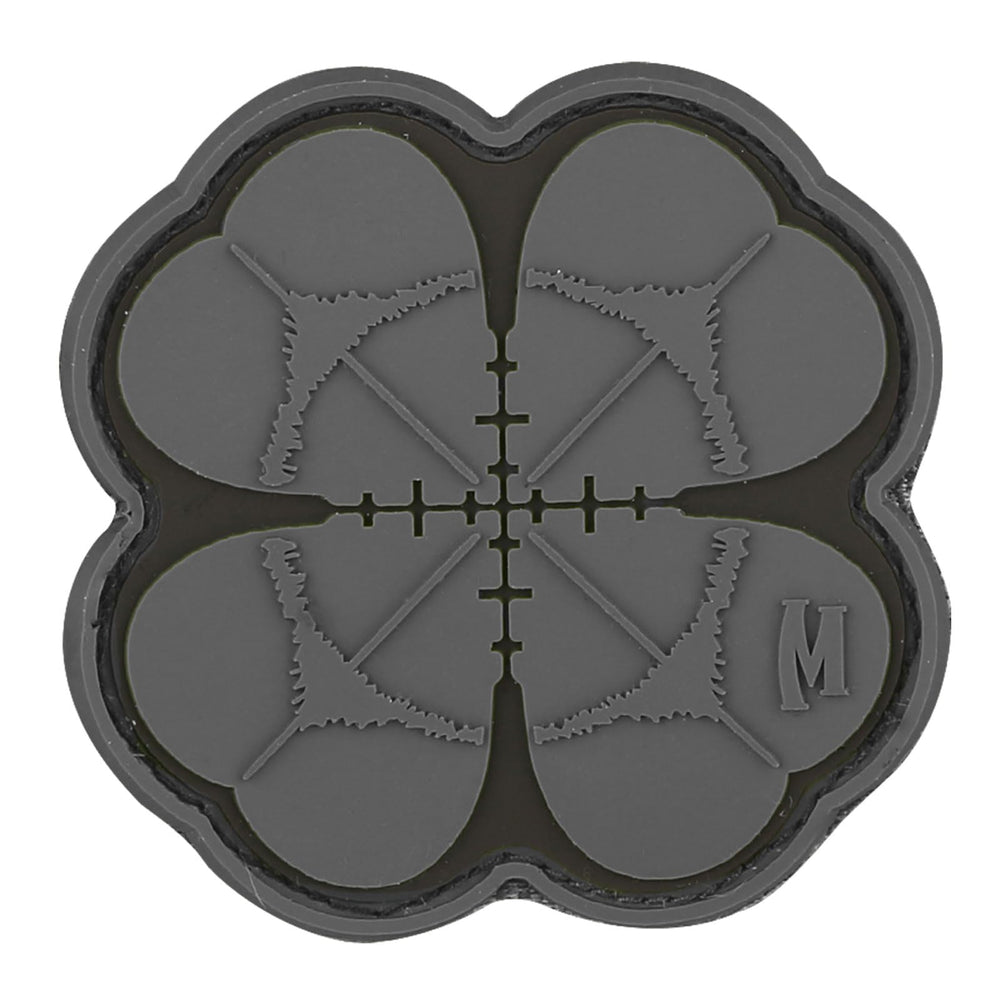 Maxpedition Lucky Shot Clover Patch front view for bold gear personalization