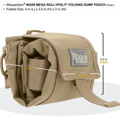 Maxpedition Mega Rollypoly with 1.5-inch leg strap enhances security during active use