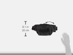 Maxpedition Octa Versipack black front compartment for quick-access storage.