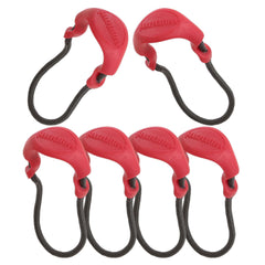 MAXPEDITION Positive Grip Large EMS Red zipper pulls in pack of six