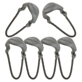 Large gray MAXPEDITION Positive Grip zipper pulls attached to a zipper slider