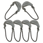 MAXPEDITION Positive Grip Zipper Pulls Small Gray in pack of 6