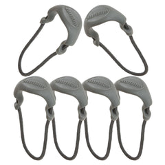 MAXPEDITION Positive Grip Zipper Pulls Small Gray in pack of 6