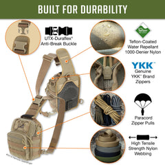 Maxpedition Remora Gearslinger interior pockets organize gear securely.