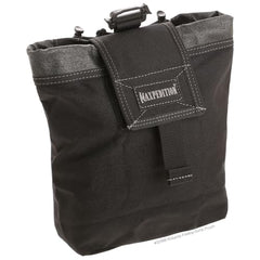 Open pouch showing cinch cord closure and flap