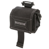 Front view of Maxpedition Rollypoly Dump Pouch in black 9.4 inch