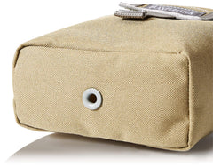 Pouch attached to belt for quick-access field use