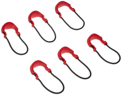 Small EMS Red zipper pulls for tactical gear by MAXPEDITION, 6-pack