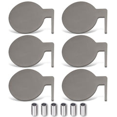 maXpeedingrods dueling-tree-paddles closeup highlights AR500 steel for durable range practice.
