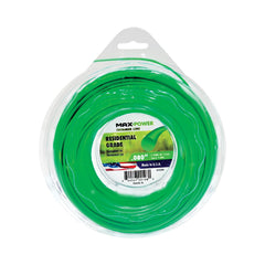 Maxpower trimmer line in green 0.080 inch for durable lawn edging.
