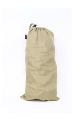 Elastic edge and bungee closure secure the cover during windy hikes.